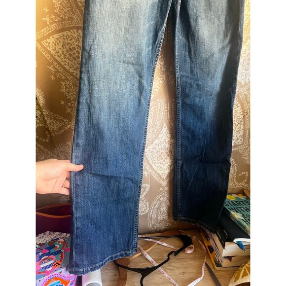 Current/ Elliott Straight Leg Jeans Medium Wash Size 30 - Picture 4 of 10